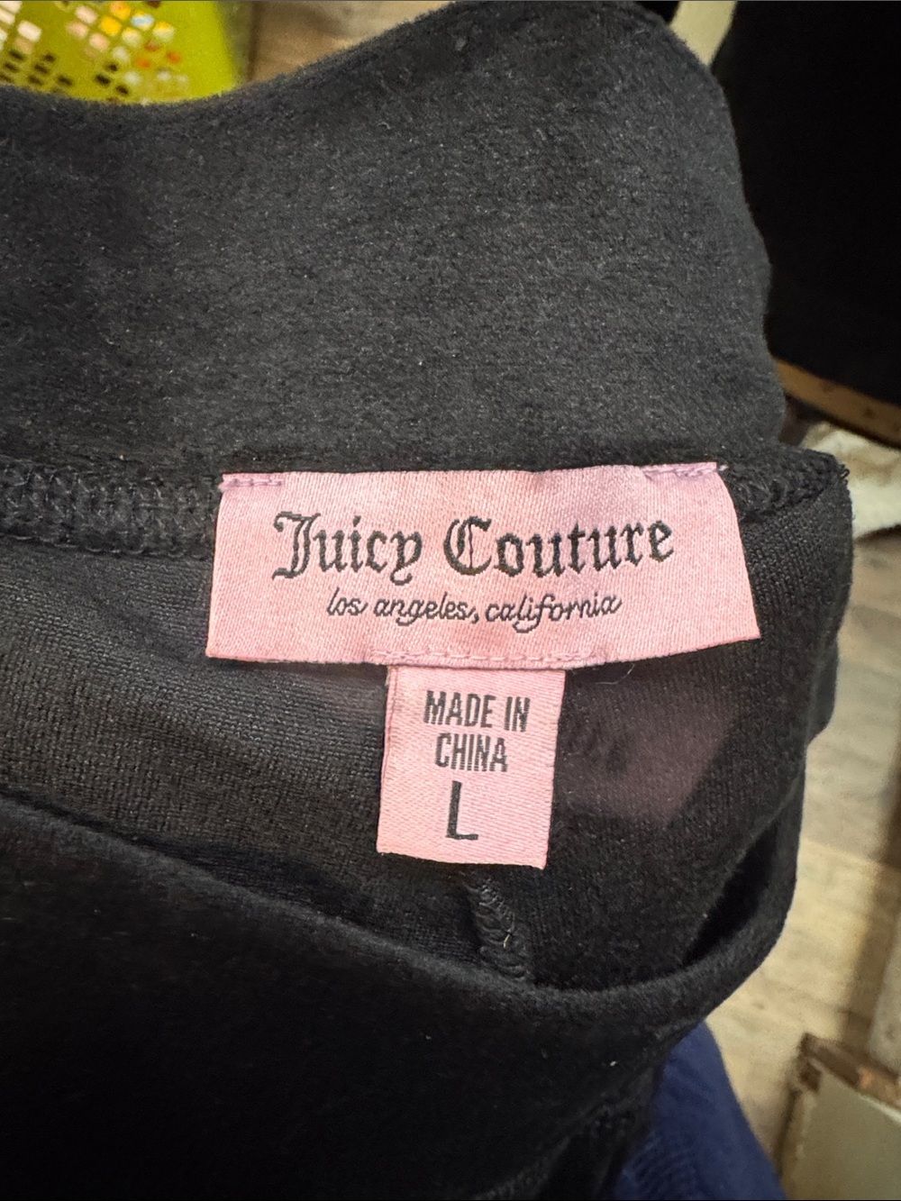 Juicy Couture Black Velour Jumpsuit with Rhinestone Logo - Picture 4 of 5
